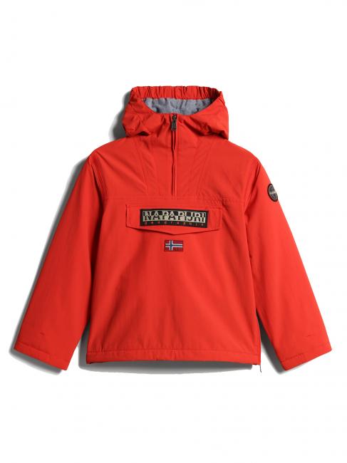 KIDS RAINFOREST WINTER Anorak jacket red poppies - Baby Jackets