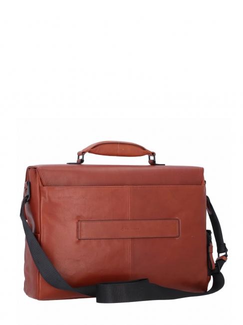 HARPER 15.6" laptop briefcase, in leather LEATHER - Work Briefcases