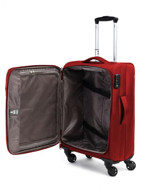 ECO-MOOD Medium size expandable trolley Red - Semi-rigid Trolley Cases