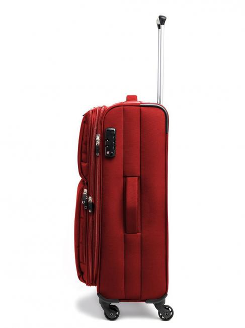 ECO-MOOD Medium size expandable trolley Red - Semi-rigid Trolley Cases