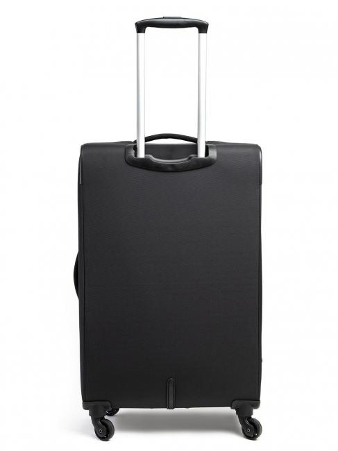 ECO-MOOD Medium size expandable trolley Black - Semi-rigid Trolley Cases
