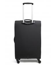 R RONCATO ECO-MOOD Medium size expandable trolley Black - Semi-rigid Trolley Cases - 4