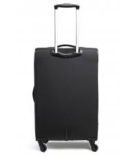 R RONCATO ECO-MOOD Large size expandable trolley Black - Semi-rigid Trolley Cases - 4