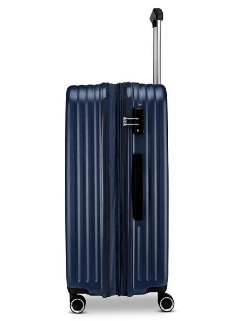 FIBRA II Large expandable trolley night blue - Rigid Trolley Cases