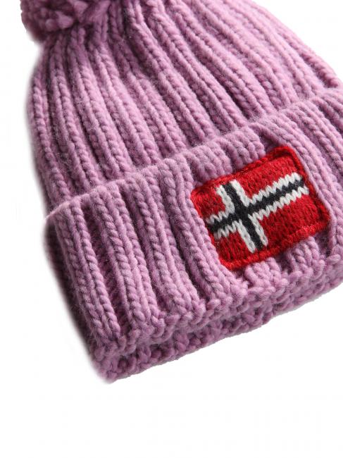 KIDS SEMIURY 6 Beanie with pom poms violet pansy - Hats