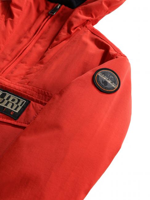 KIDS RAINFIOREST 2 POCKET Hooded Jacket (4-16 years) red poppies - Baby Jackets