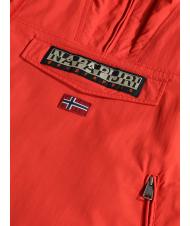 NAPAPIJRI KIDS RAINFIOREST 2 POCKET Hooded Jacket (4-16 years) red poppies - Baby Jackets - 4