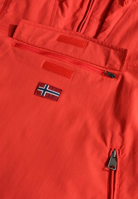 KIDS RAINFIOREST 2 POCKET Hooded Jacket (4-16 years) red poppies - Baby Jackets