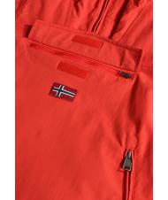 NAPAPIJRI KIDS RAINFIOREST 2 POCKET Hooded Jacket (4-16 years) red poppies - Baby Jackets - 5