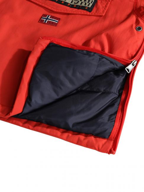 KIDS RAINFIOREST 2 POCKET Hooded Jacket (4-16 years) red poppies - Baby Jackets