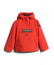 NAPAPIJRI KIDS RAINFIOREST 2 POCKET Hooded Jacket (4-16 years) red poppies - Baby Jackets - 7