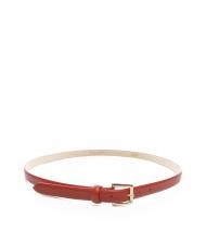 LESAC Cintura sottile in pelle palmellata  tomato - Belts - 2