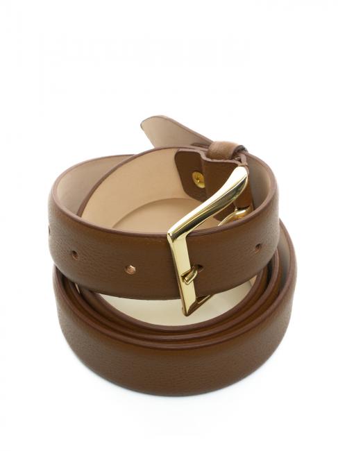 Cintura in pelle palmellata  Brown - Belts