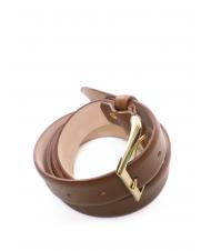 LESAC Cintura in pelle liscia  Brown - Belts - 3