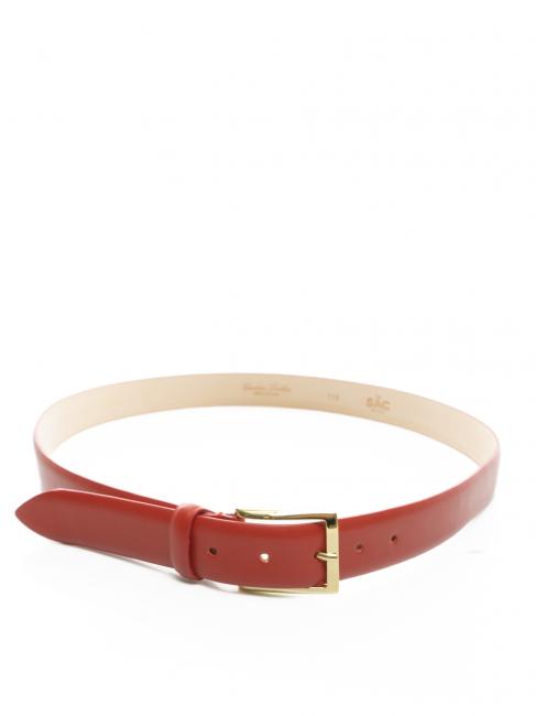 Cintura in pelle liscia  tomato - Belts