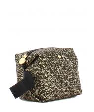 BORBONESE CLASSICA Beauty with handle OP / NATURAL / BLACK - Sachets & Travels Cases - 2