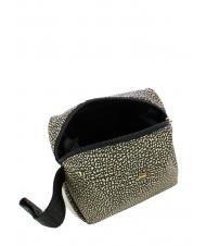 BORBONESE CLASSICA Beauty with handle OP / NATURAL / BLACK - Sachets & Travels Cases - 3