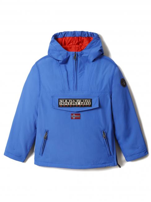 KIDS RAINFOREST PKT 1 Jacket with hood blue dazzling - Baby Jackets