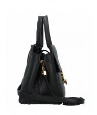 COCCINELLE ARLETTIS Hammered leather handbag Black - Women’s Bags - 3