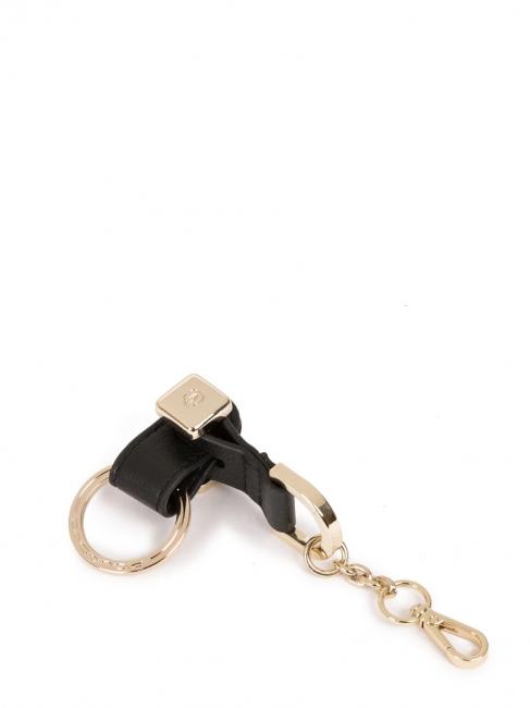 CIRCLE Leather keychain Black - Key holders