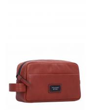 PIQUADRO HARPER Beauty Case in leather - Tablet holder& Organizer