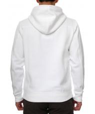 CALVIN KLEIN BOX STRIPED LOGO Hoodie Bright White - Sweatshirts - 2