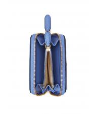 RALPH LAUREN OVL JACQUARD Small zip around wallet prnt khaki mjcqrd/nw engld blue - Women&rsquo;s Wallets - 2