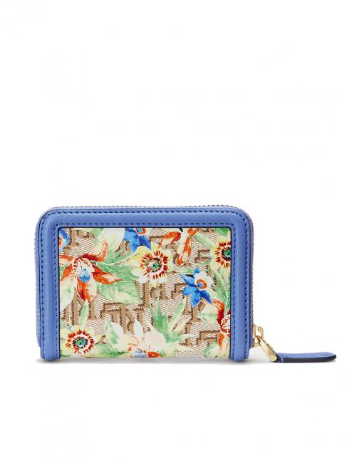 OVL JACQUARD Small zip around wallet prnt khaki mjcqrd/nw engld blue - Women&rsquo;s Wallets