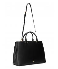 RALPH LAUREN HANNA Large leather handbag black5 - Women’s Bags - 3