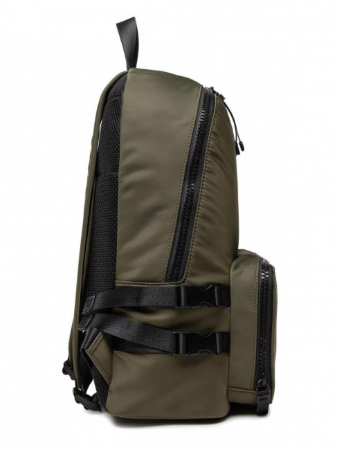 SPEEDY LETTERING Nylon backpack, 15.6" pc holder green olive / stone - Laptop backpacks