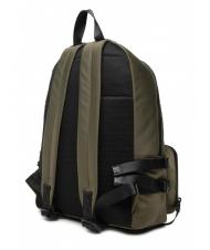 TRUSSARDI SPEEDY LETTERING Nylon backpack, 15.6" pc holder green olive / stone - Laptop backpacks - 4