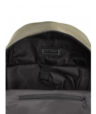 TRUSSARDI SPEEDY LETTERING Nylon backpack, 15.6" pc holder green olive / stone - Laptop backpacks - 6