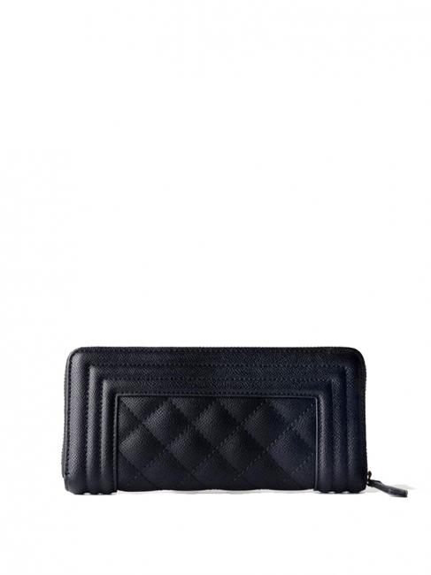 QUILTED FRAME Quilted large wallet black - Women&rsquo;s Wallets