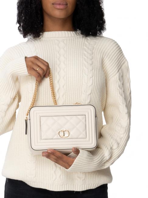 QUILTED FRAME Matelass&eacute; fabric bag snow - Women&rsquo;s Bags