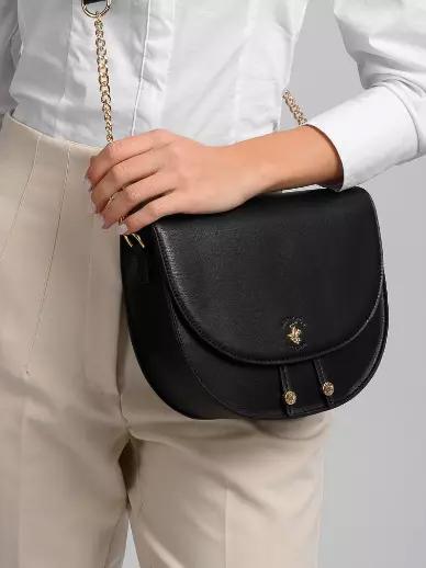 ANGELINA Shoulder bag with flap Black - Women&rsquo;s Bags