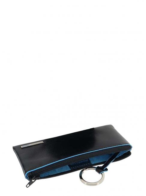 key ring BLUE SQUARE, in leather blue - Key holders