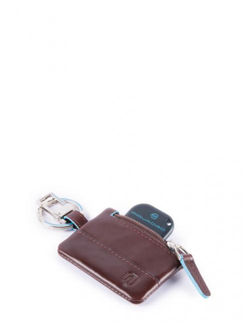 BLUE SQUARE Keychain with Connequ MAHOGANY - Key holders