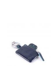 PIQUADRO BLUE SQUARE Keychain with Connequ blue - Key holders - 2