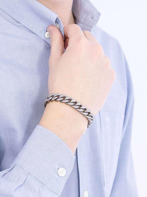HYPE CURB CHAIN Bracelet antique silver - Men's Bracelets