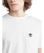 TIMBERLAND DUNSTAN RIVER Cotton T-shirt with pocket white - T-shirt - 4
