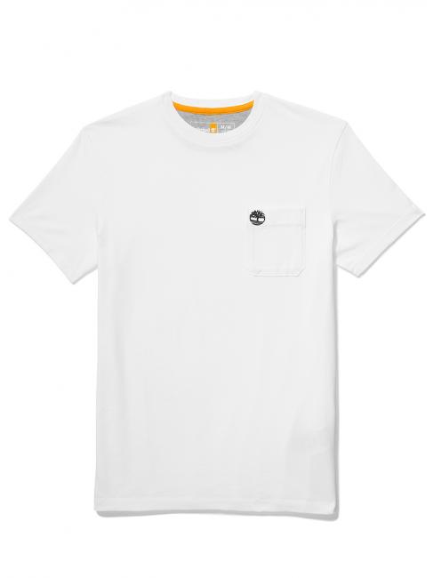 DUNSTAN RIVER Cotton T-shirt with pocket white - T-shirt