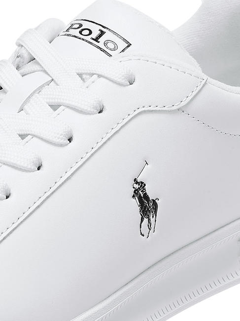 HERITAGE COURT II NAPPA Men's leather sneakers white / black - Men&rsquo;s shoes