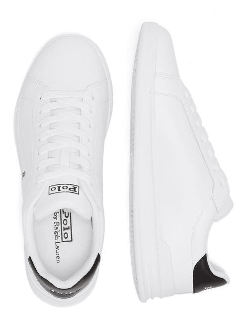 HERITAGE COURT II NAPPA Men's leather sneakers white / black - Men&rsquo;s shoes