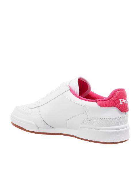 POLO LACE Leather sneakers white/hot pink - Men&rsquo;s shoes