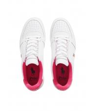 RALPH LAUREN POLO LACE Leather sneakers white/hot pink - Men&rsquo;s shoes - 3