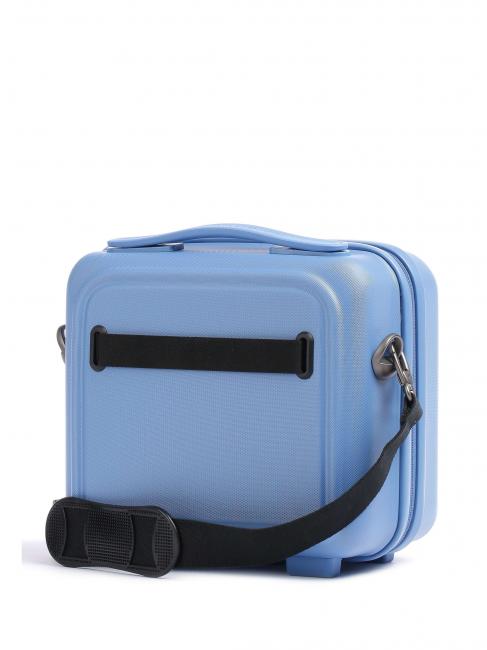 LOGODUCK + Rigid beauty case with shoulder strap parisian blue - Beauty Case