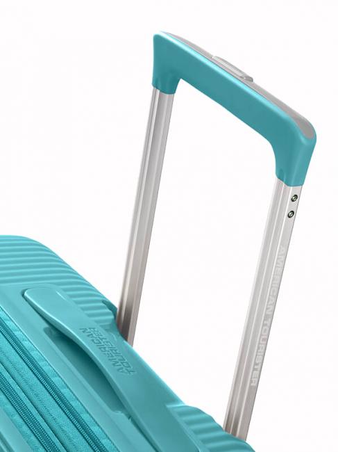 SOUNDBOX SPINNER Medium trolley, expandable turquoise tonic - Rigid Trolley Cases
