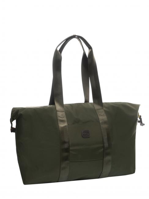 2 in 1 bag X-Bag line, large size, foldable olive / dark brown - Duffle bags