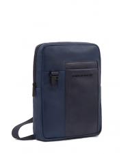 PIQUADRO FINN iPad bag, in leather - Over-the-shoulder Bags for Men