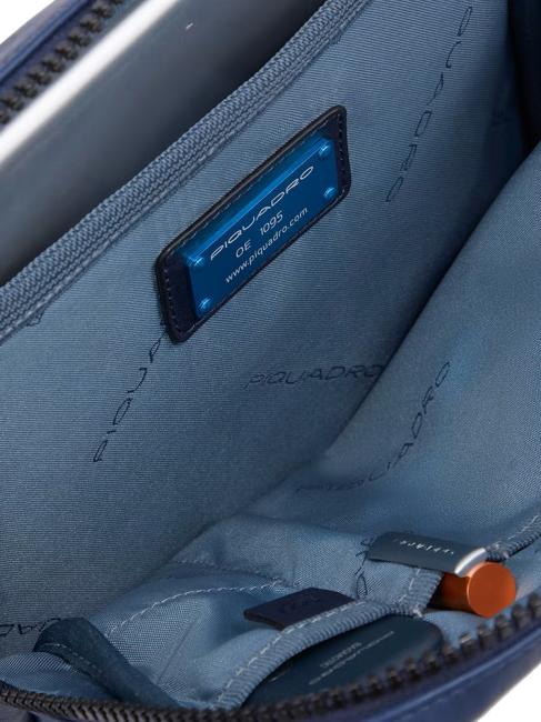 FINN iPad bag, in leather blue - Over-the-shoulder Bags for Men